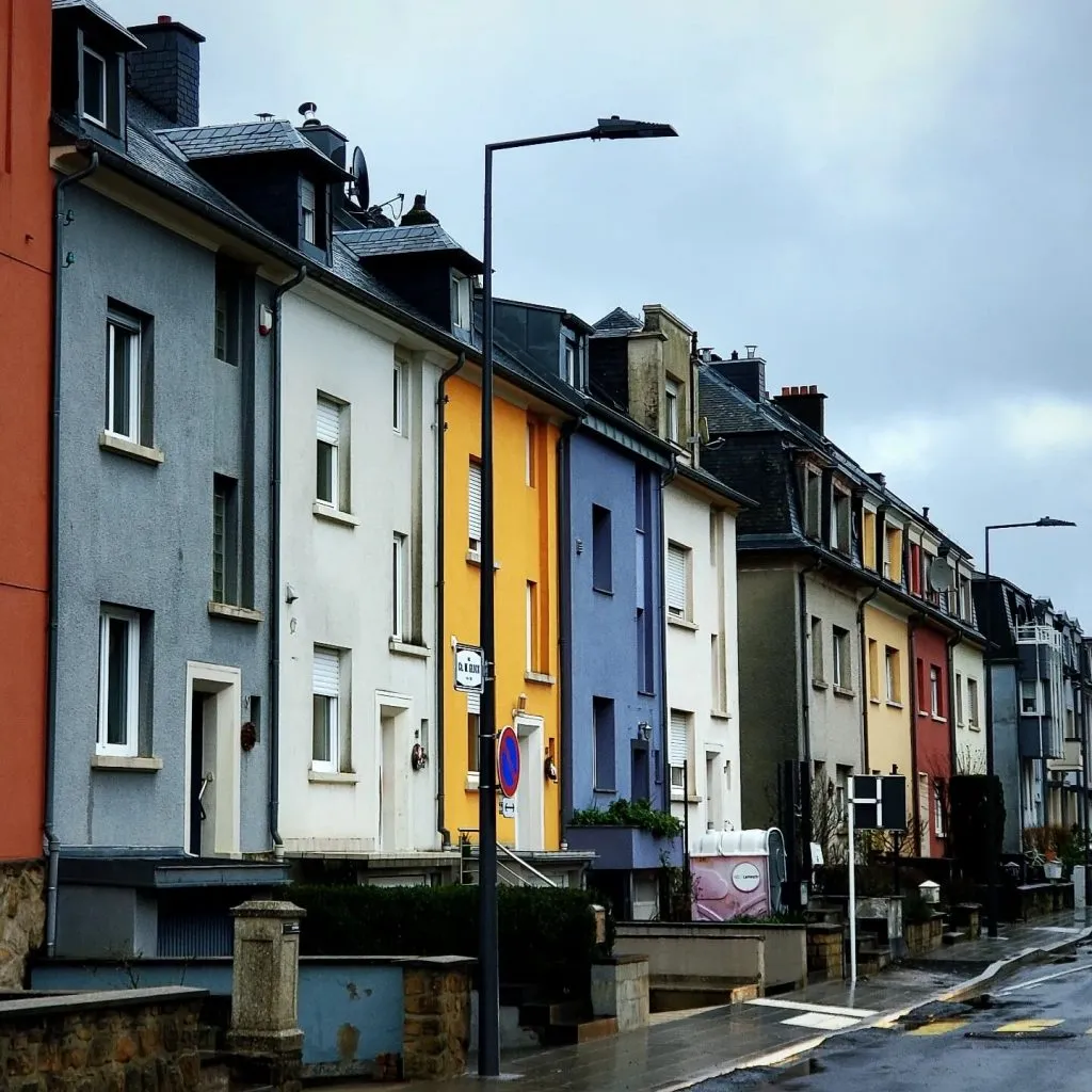 卢森堡的街道一角